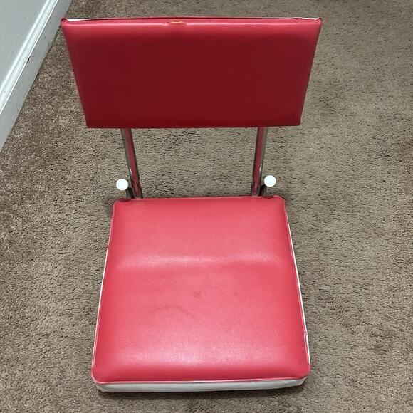 Vintage SUPER BOWL XVIII Tampa Stadium 1984-Cushioned Stadium Seat- Red&White - Picture 3 of 6